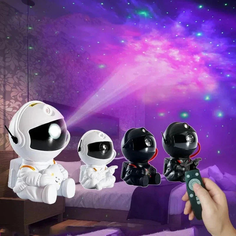 Barn Astronaut LED-projektorlampa Stjärnprojektion 0