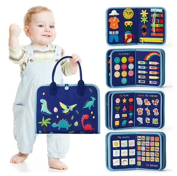 Barnbok Interaktiv Lärbok för Motorik och Självständighet 0