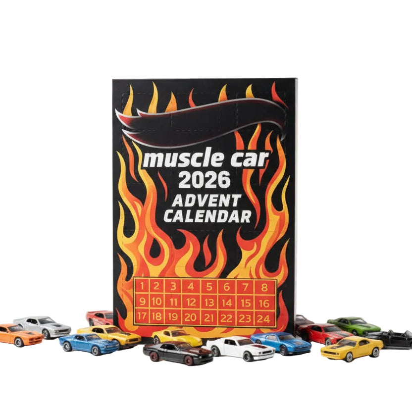 Barnens Adventskalender med 24 Miniatyrbilar för Rolig Förjulslek 0