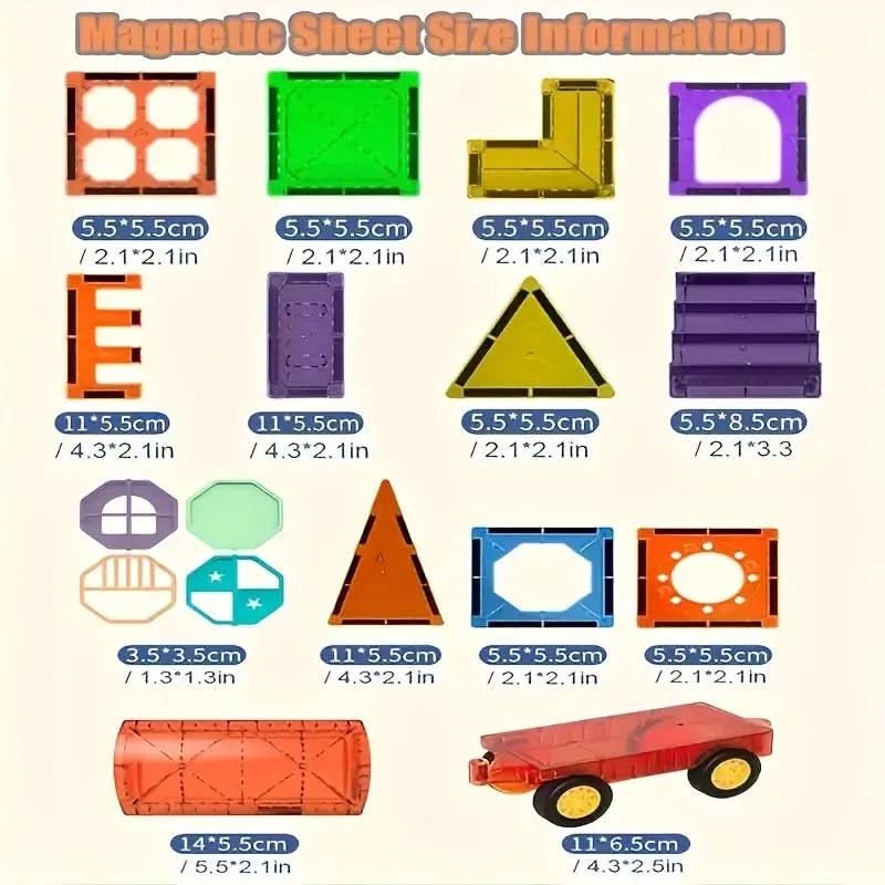 Barnens Magnetiska Byggstenar för Kreativ Lek 5