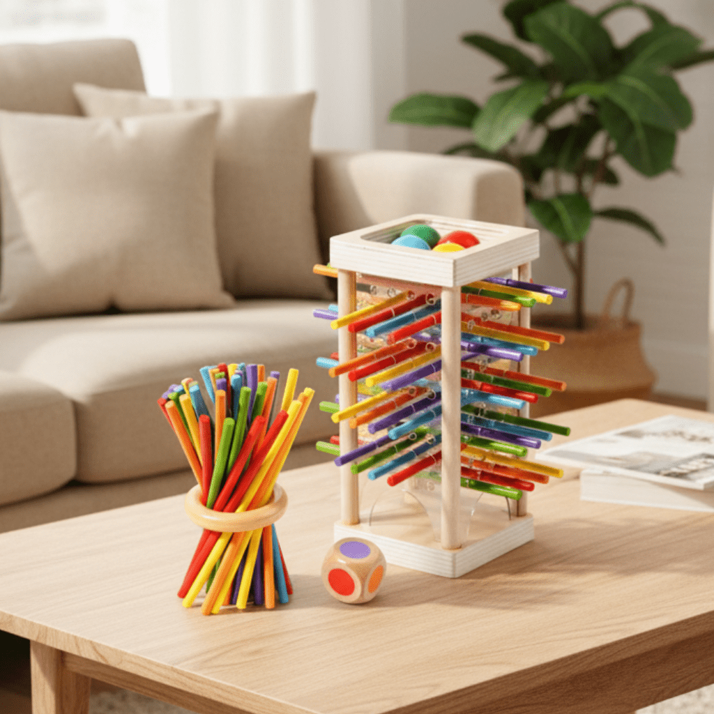 Barnens Montessori Leksak Räknestavar för Kognitiv Utveckling 0