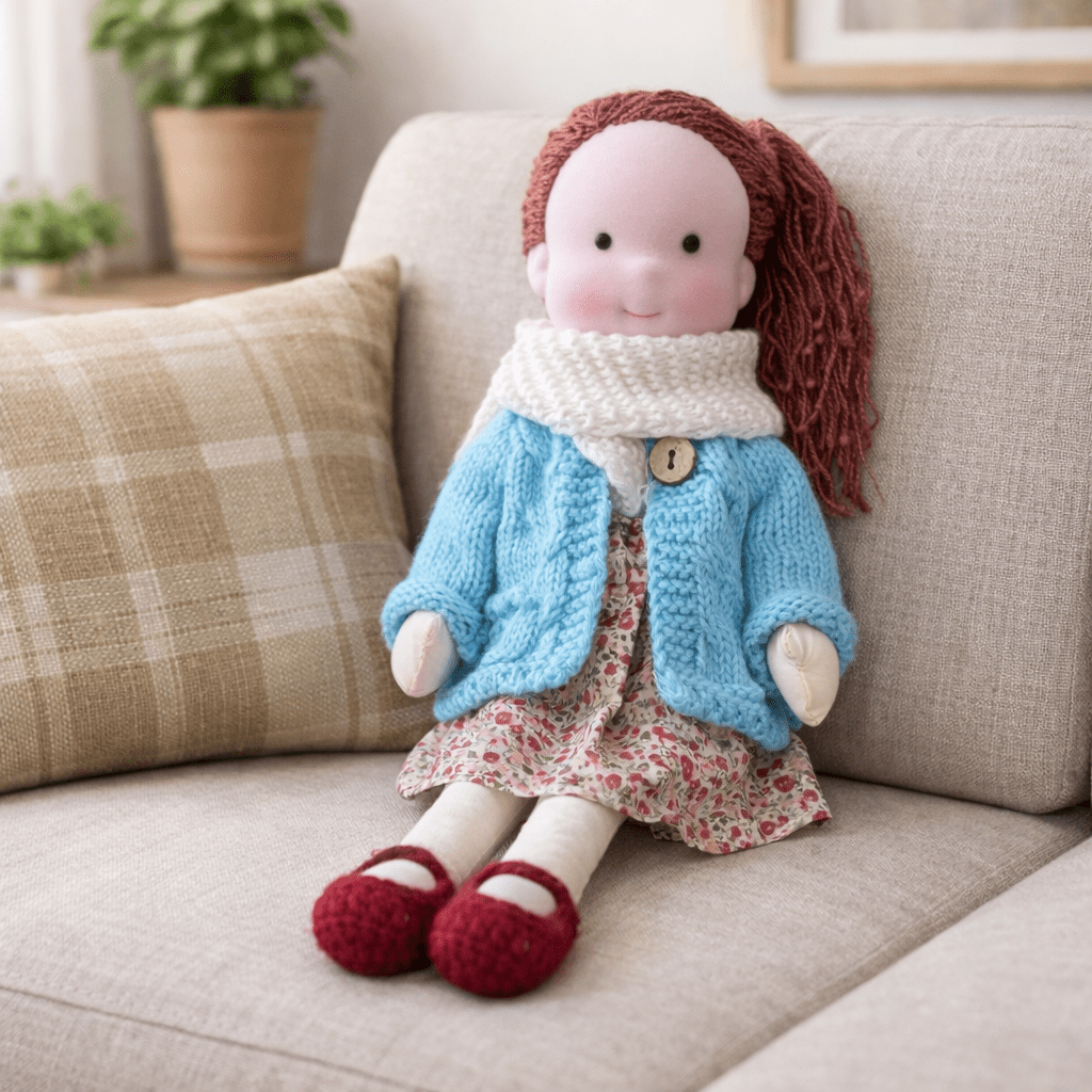 Barnens Waldorfdocka Handgjord För Kreativ Lek 14