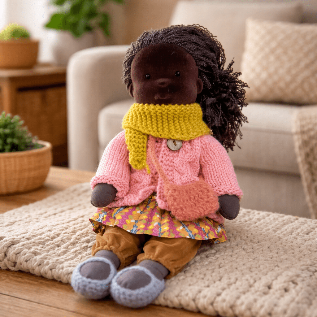 Barnens Waldorfdocka Handgjord För Kreativ Lek 15