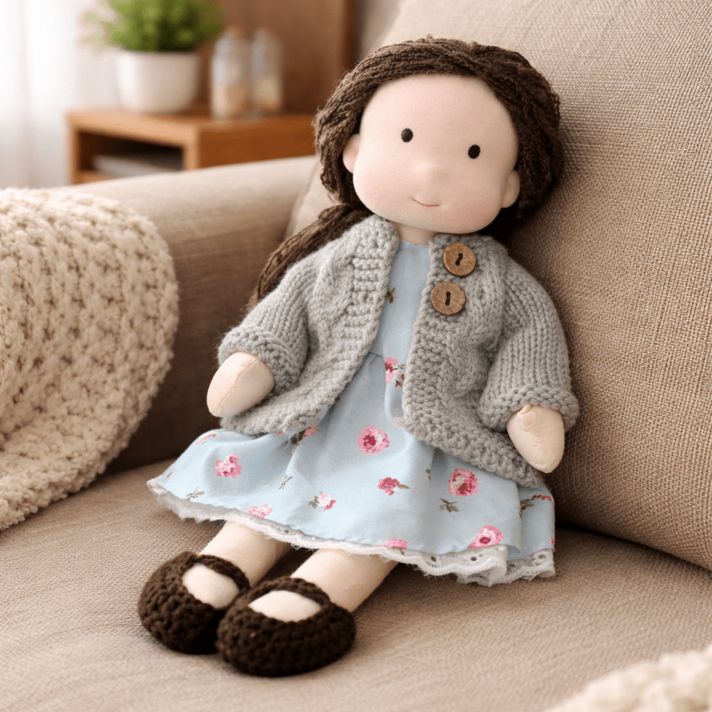 Barnens Waldorfdocka Handgjord För Kreativ Lek 19