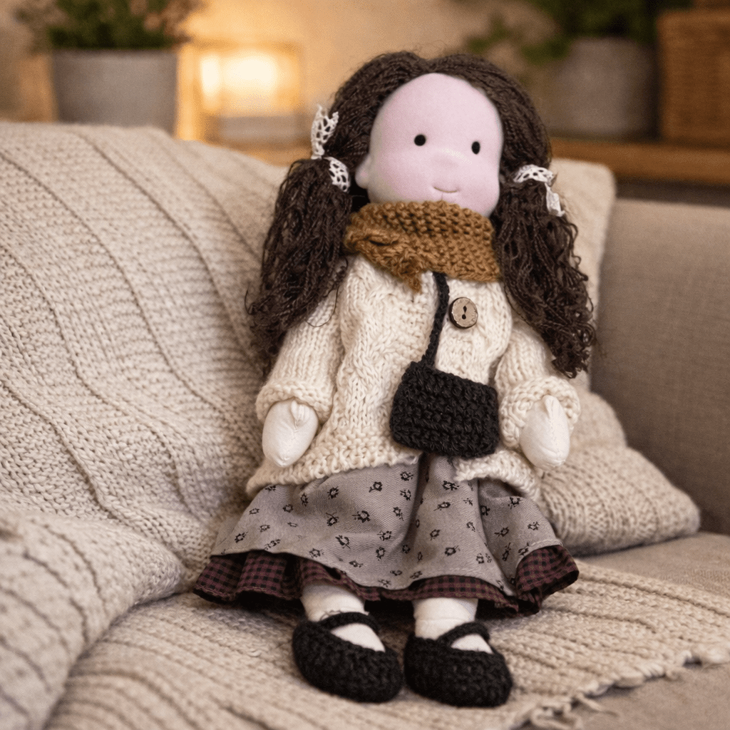 Barnens Waldorfdocka Handgjord För Kreativ Lek 22