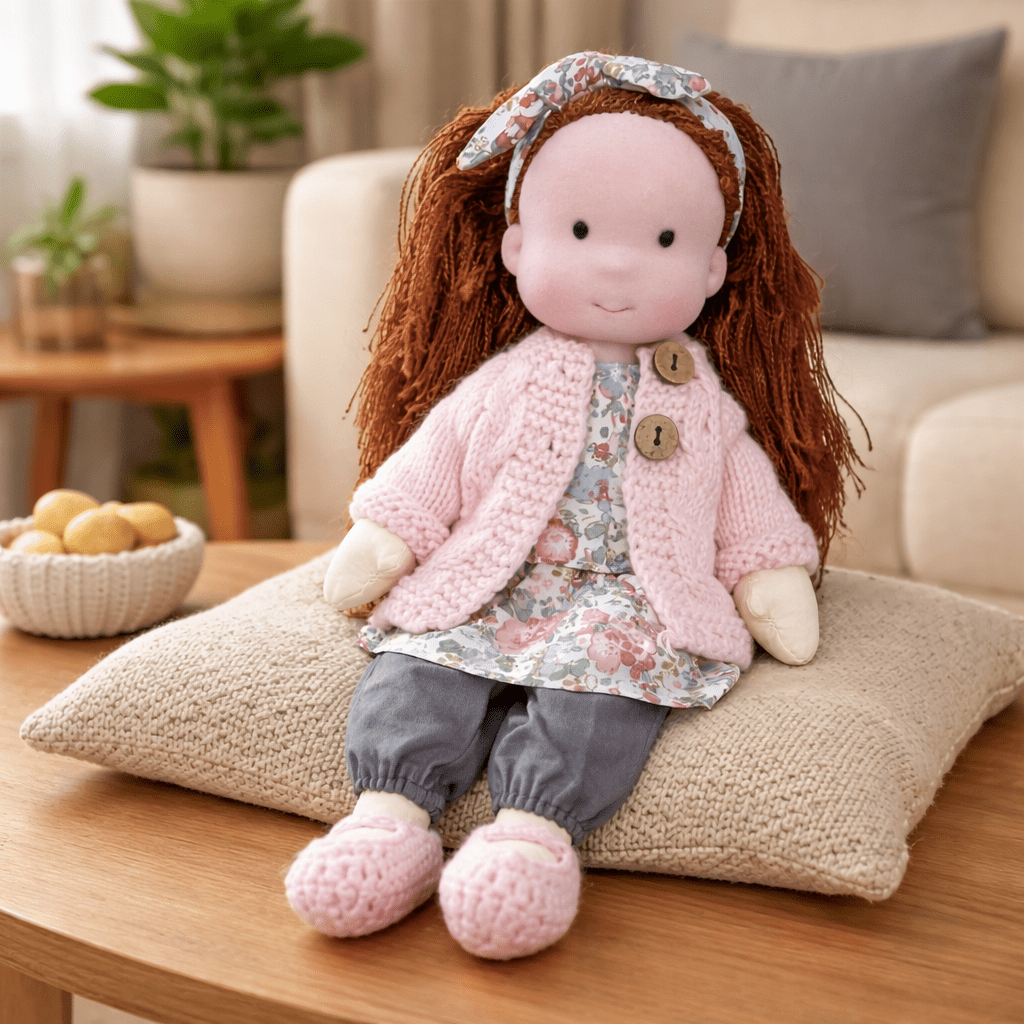 Barnens Waldorfdocka Handgjord För Kreativ Lek 27