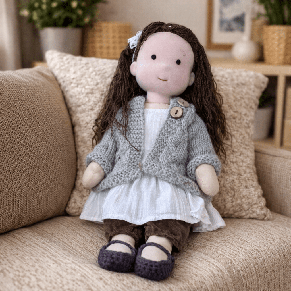 Barnens Waldorfdocka Handgjord För Kreativ Lek 33