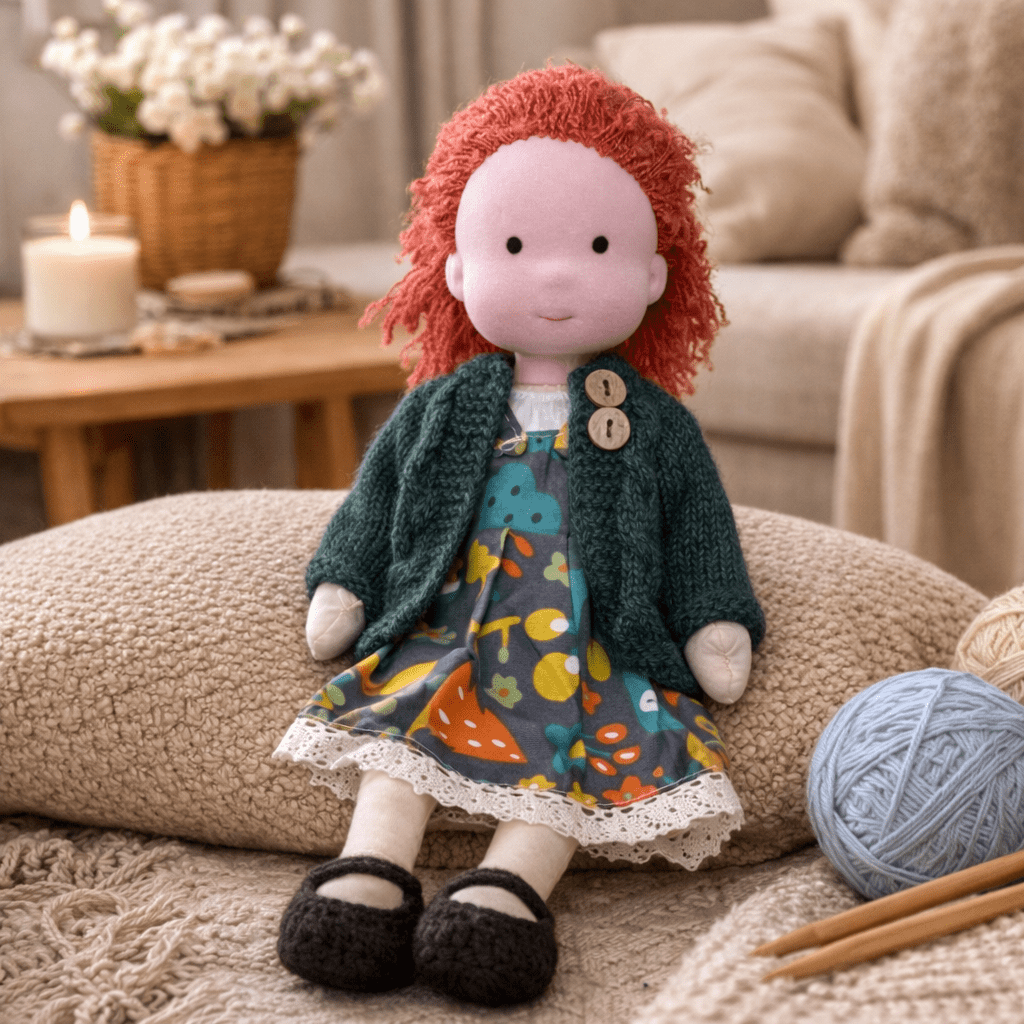 Barnens Waldorfdocka Handgjord För Kreativ Lek 36