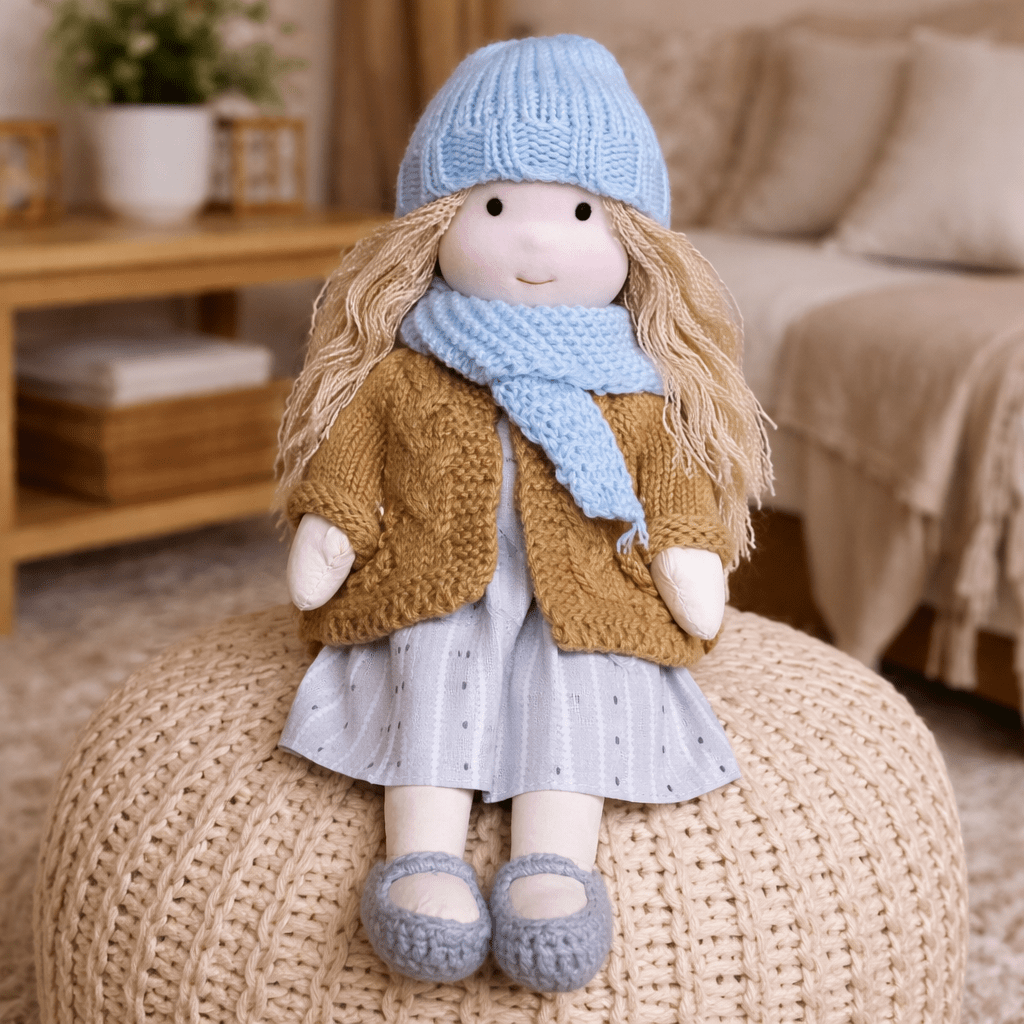 Barnens Waldorfdocka Handgjord För Kreativ Lek 4