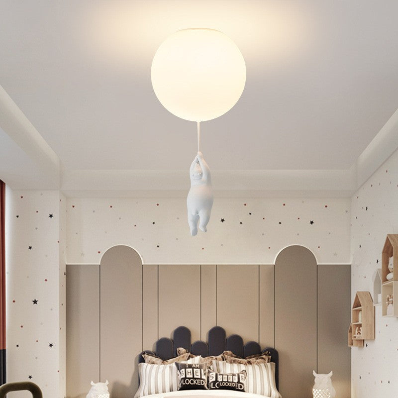 Barnlampa Björn och Ballong för Barnrum - Lekfull Taklampa med LED Belysning 8