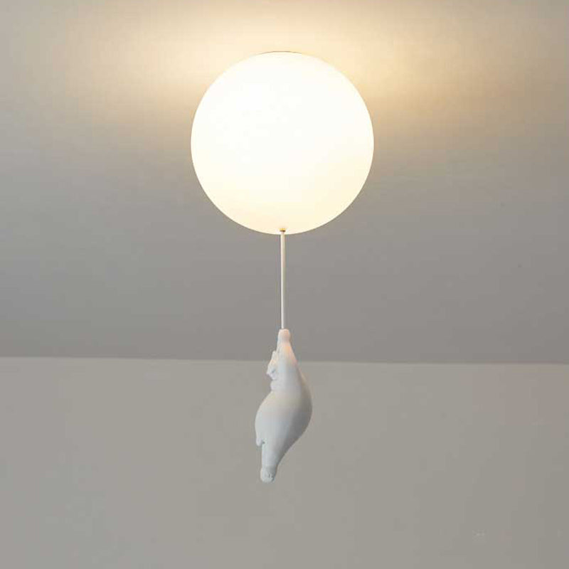 Barnlampa Björn och Ballong för Barnrum - Lekfull Taklampa med LED Belysning 9