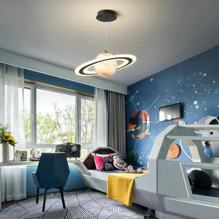 Barnlampa LED Hänglampa Planetmotiv för Barnrum - Intergalaktisk Design 1