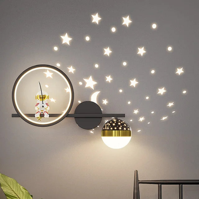 Barnlampa Vägglampa Modern Design för Barnrum Mjuk Belysning 1