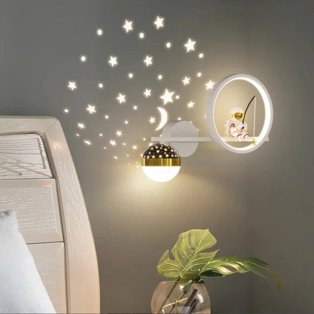 Barnlampa Vägglampa Modern Design för Barnrum Mjuk Belysning 7