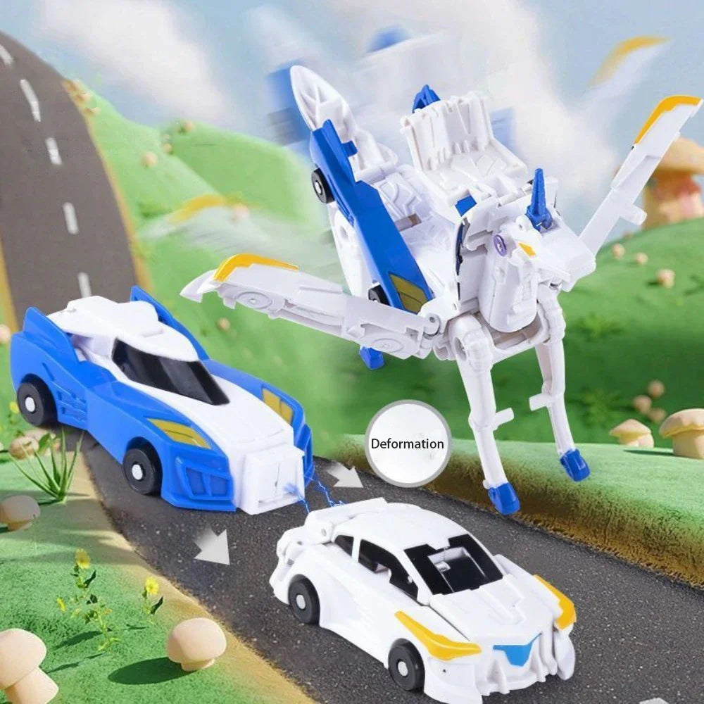 Barns 2-i-1 Magnetisk Robot och Bil Leksak 2