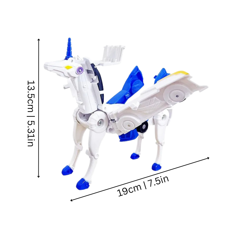 Barns 2-i-1 Magnetisk Robot och Bil Leksak 4