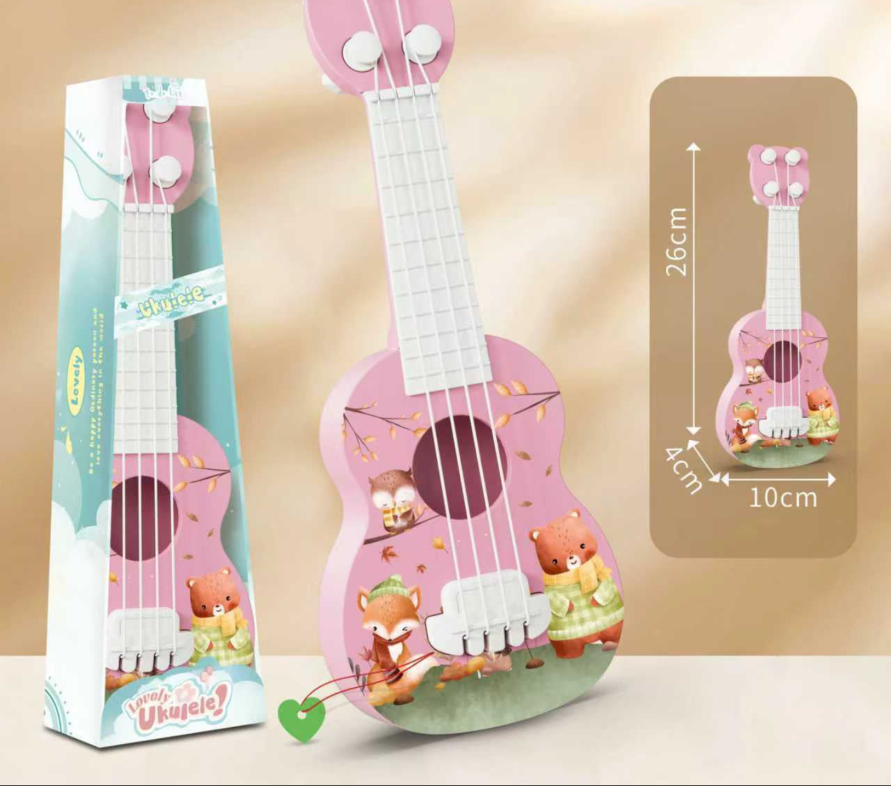 Barns Akustiska Ukulele med Lekfull Design 4