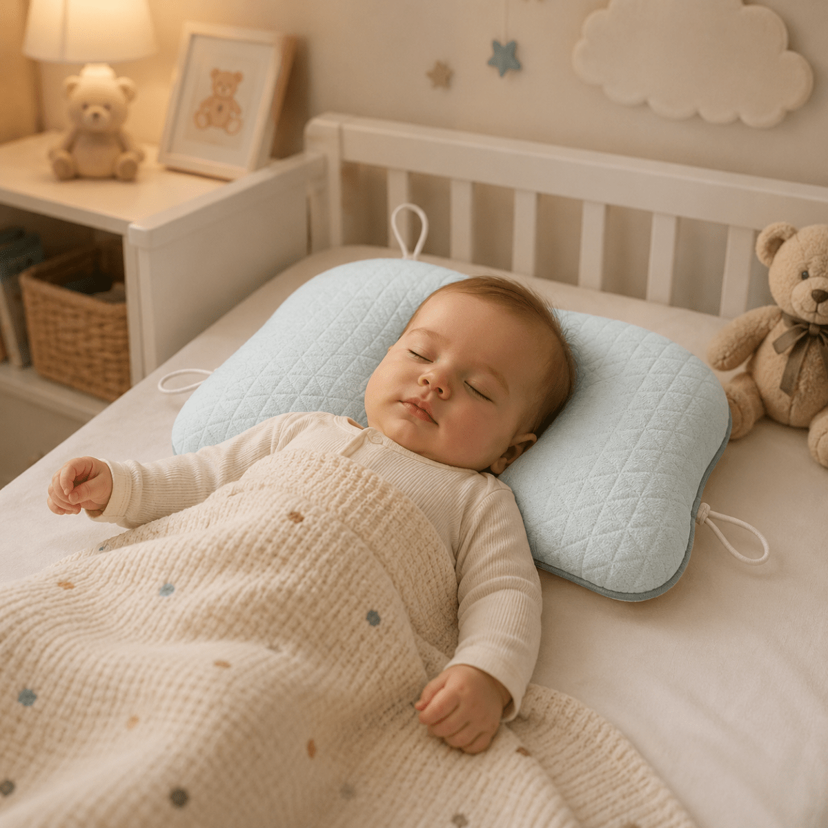 Barns Babykudde Genomtänkt Design för Bekväm Liggposition 3