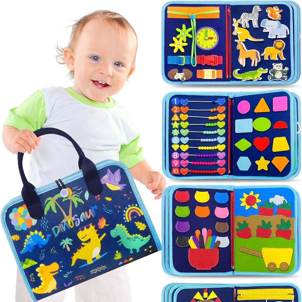 Barns Interaktiva Lärbräda för Motorik och Lek 4