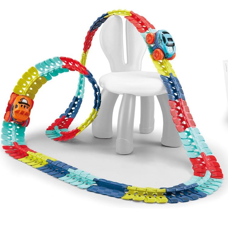 Barns Magnetiska Bilbana Lekset Med Justerbara Spår för Kreativ Lek 2