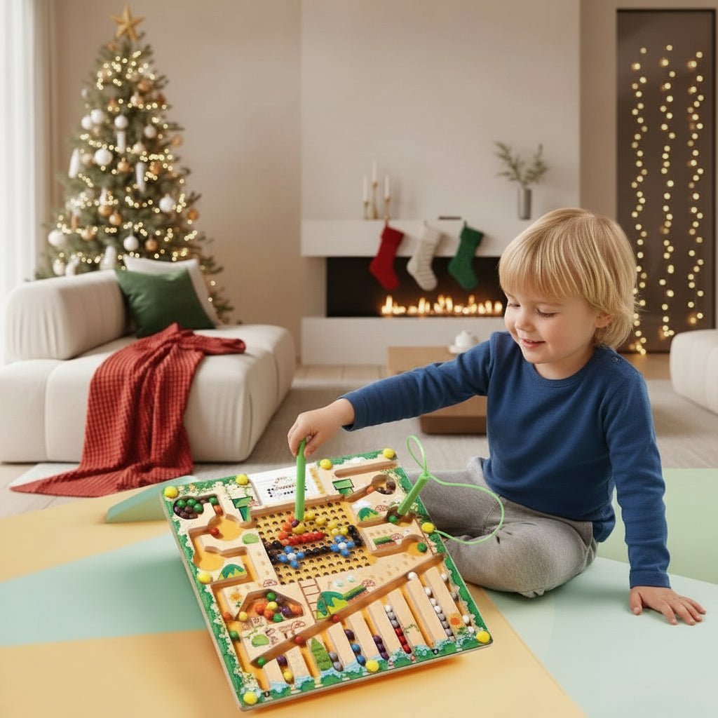 Barns Magnetlabyrint För Inlärning och Logik Med Utmaningskort 0