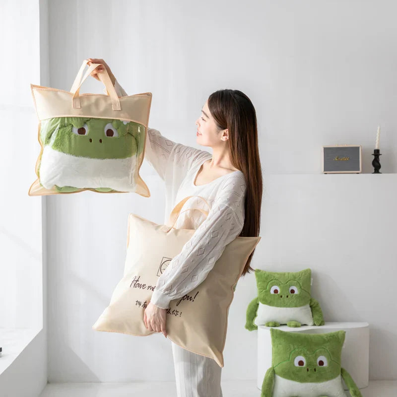 Barns Mini Monster Kudde och Filt Set 4