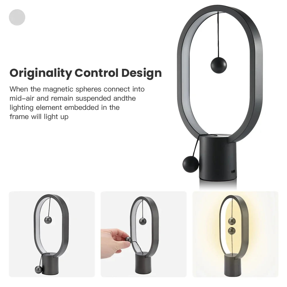 Barns Mini Nattlampa Med Magnetisk Kontroll Modern Design USB-Uppladdningsbar 8