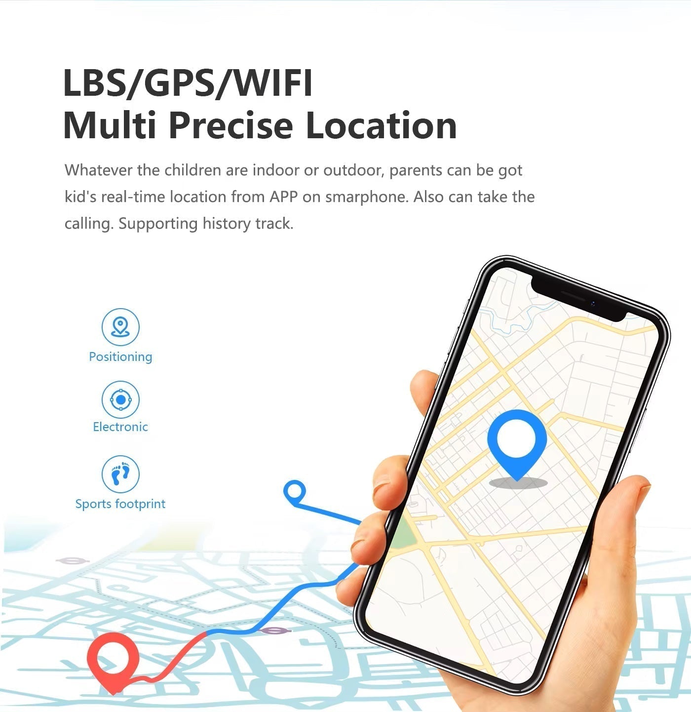 Barns Smartwatch med GPS och Videosamtal Modern Design 4
