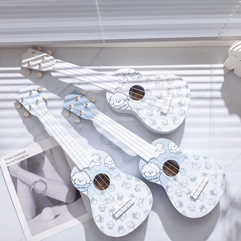 Barns Ukulele Lekfull Design Tecknat Motiv 0