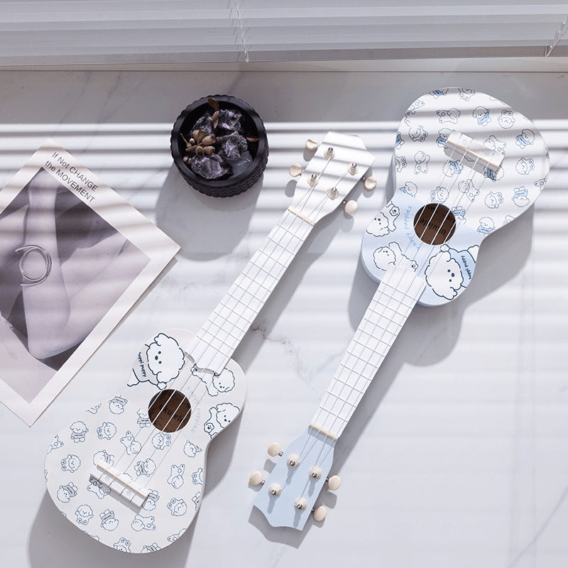 Barns Ukulele Lekfull Design Tecknat Motiv 1