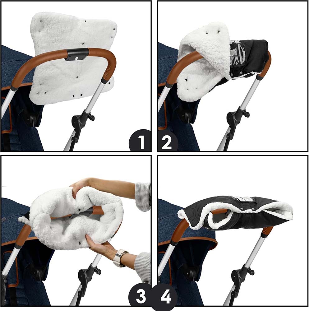 Barnvagnshandskar för Vinterpromenader 1