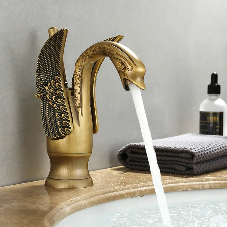 Basin Faucet Swan Single Handle Modern Design 6