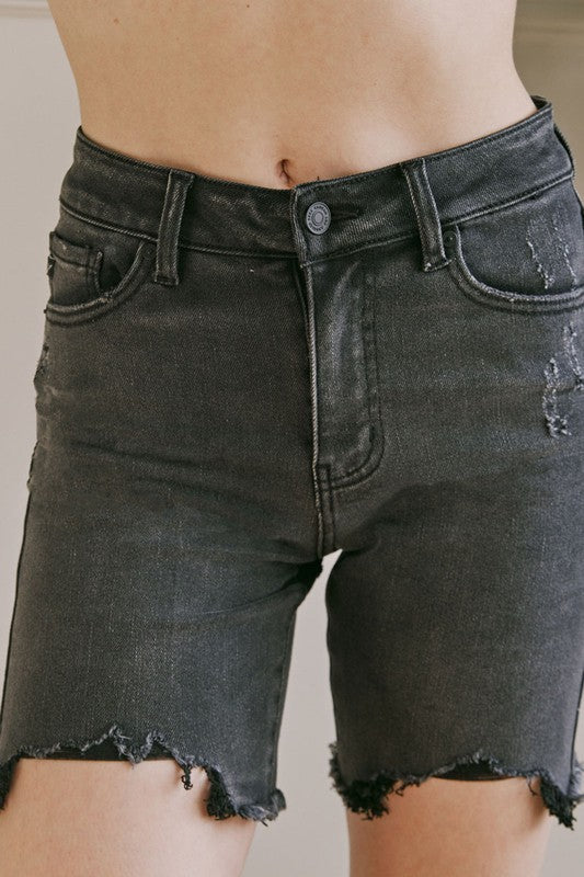 Bermuda Shorts för Damer i Hög Midja 3