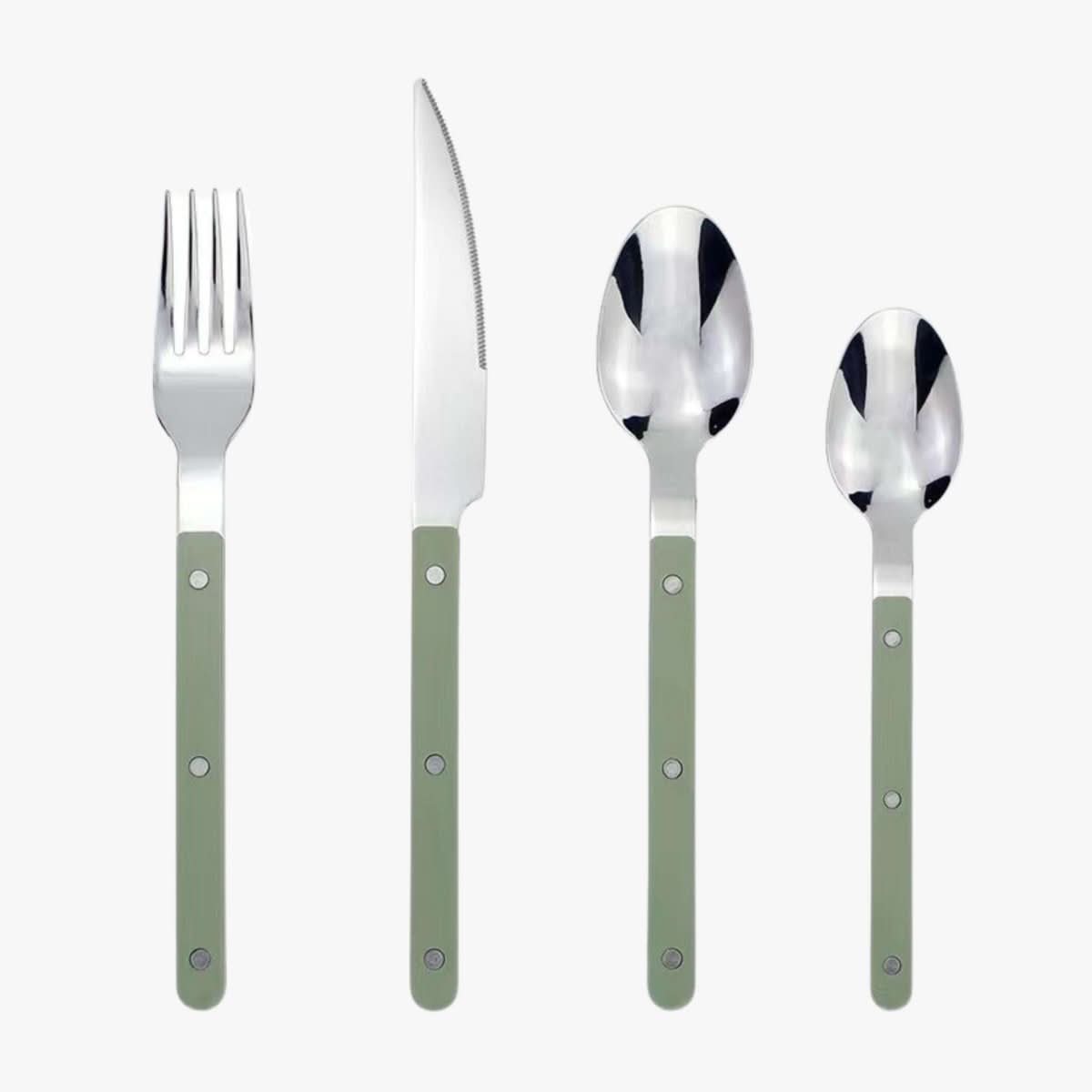 Bestickset för 6 personer i rostfritt stål med gravyr 9