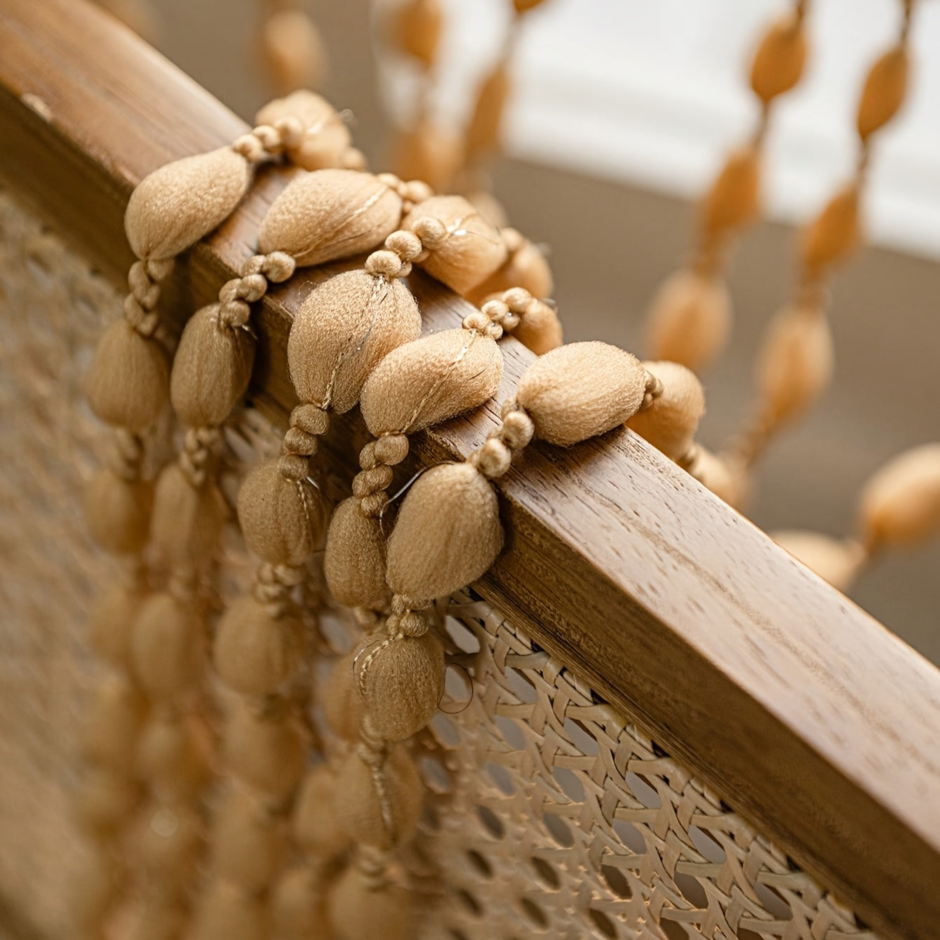 Boho Dörrgardin med Pärlor - Hängande Rumsavdelare 3