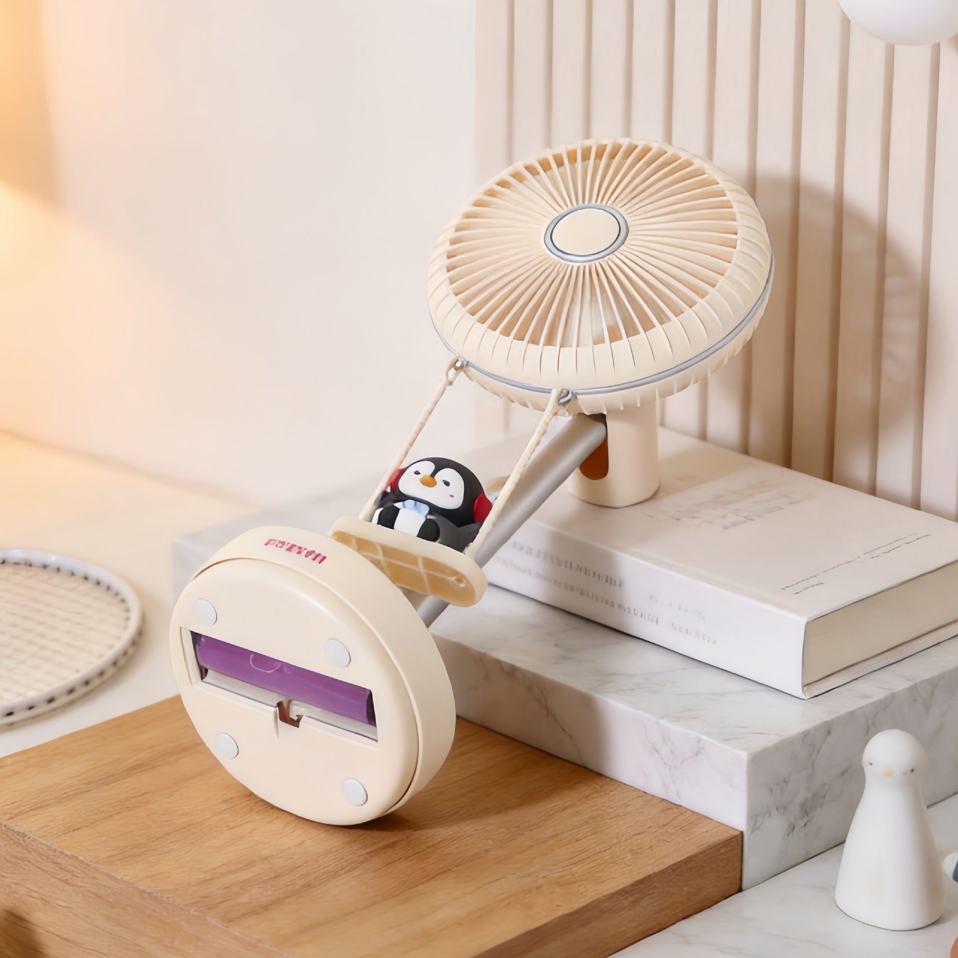 Bordsfläkt med Djurmotiv Kompakt Design för Hem och Kontor 2
