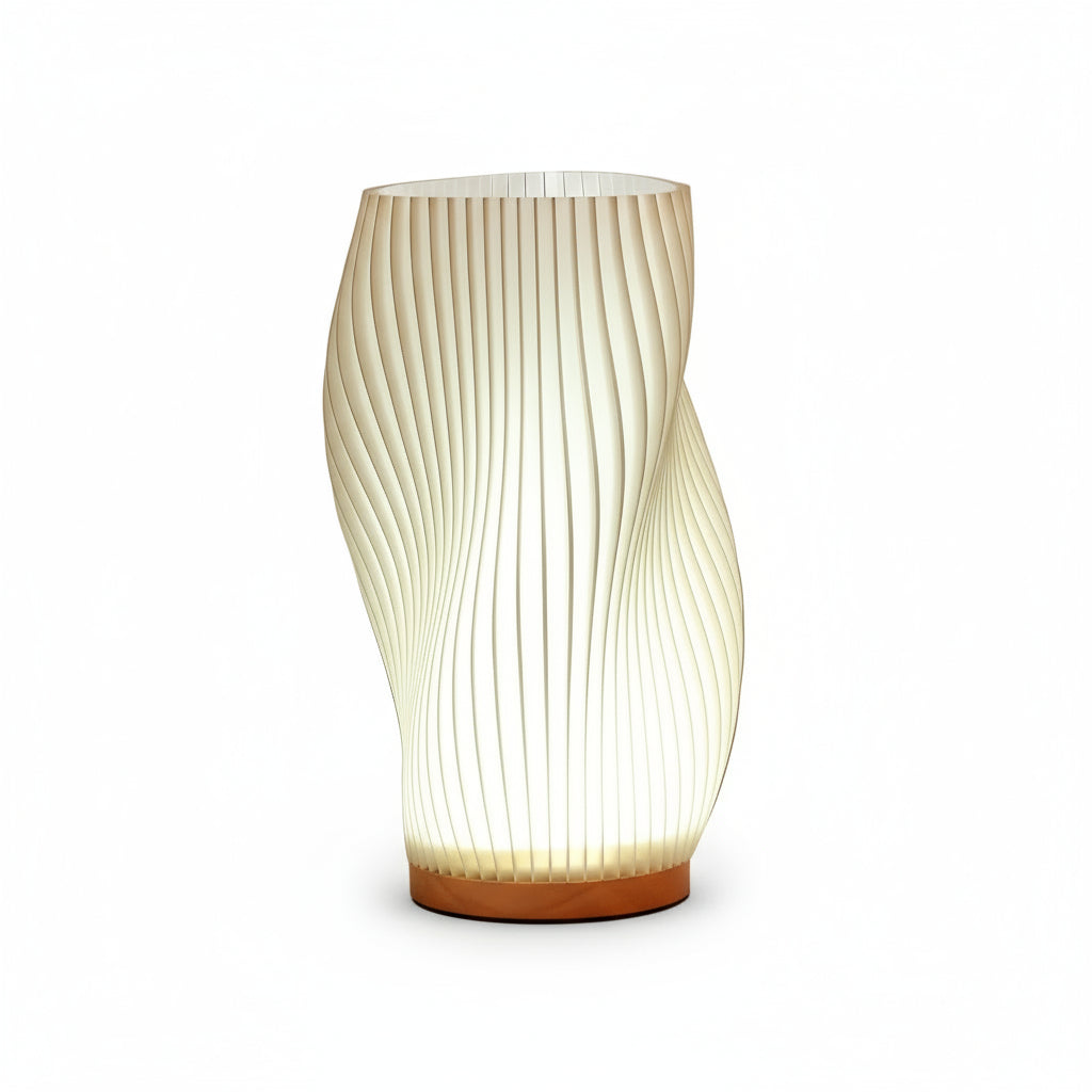 Bordslampa 3D Vågdesign Modern Med Metallbas 0