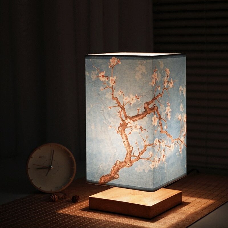Bordslampa Japansk Skandinavisk Stil Mönstrad Design 5