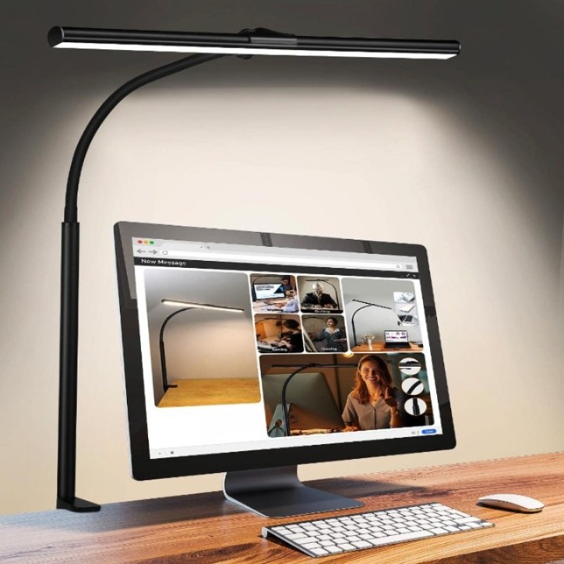 Bordslampa LED med Flexibel Svanhals och Justerbar Ljusstyrka 0
