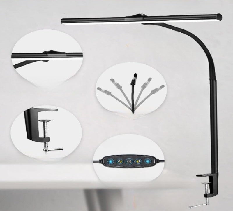 Bordslampa LED med Flexibel Svanhals och Justerbar Ljusstyrka 3