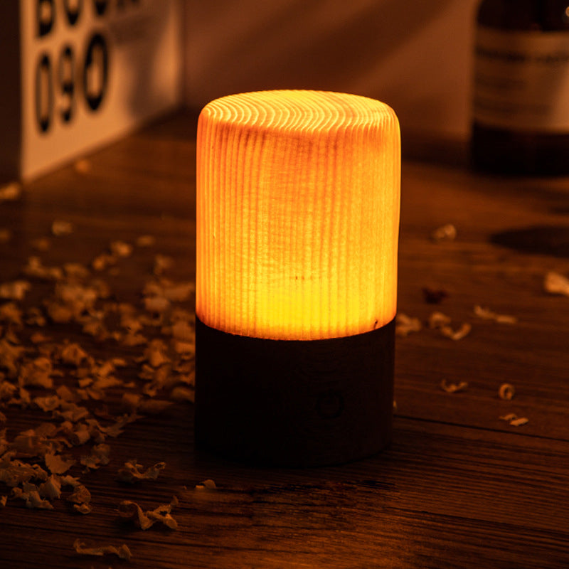 Bordslampa LED med Touchkontroll och Trädesign 9
