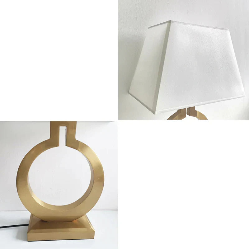 Bordslampa Modern Design Med Gyllene Accenter För Vardagsrum Och Sovrum 4