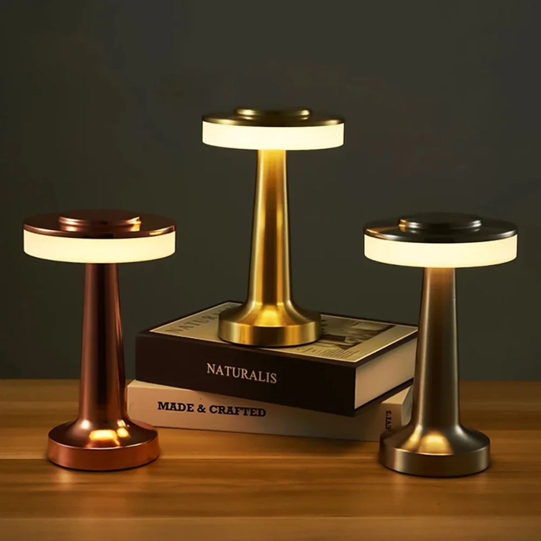 Bordslampa Retro Bar Design Dimbar USB-laddning Tidlös Stämningsbelysning 6