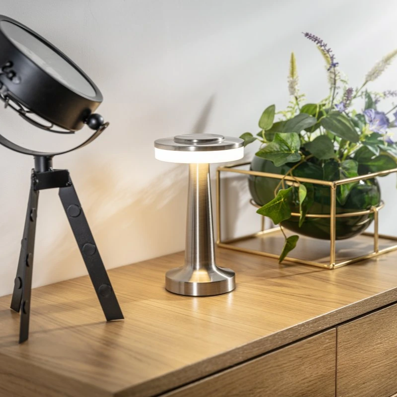 Bordslampa Trådlös Retro Dimbara Batteridriven Design för Hem och Arbetsplats 7