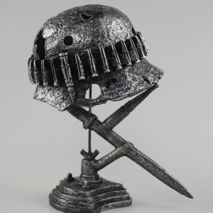 Bordslampa Vintage Stil Militärhjälm Design för Hemmet 0