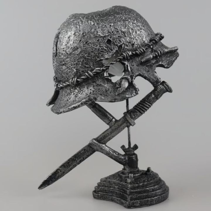 Bordslampa Vintage Stil Militärhjälm Design för Hemmet 4