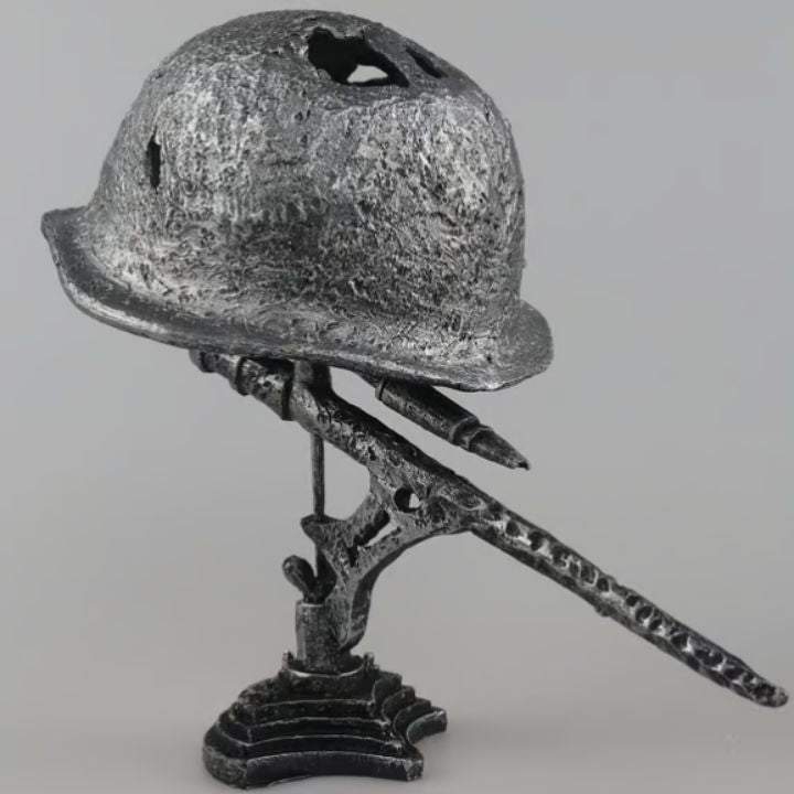 Bordslampa Vintage Stil Militärhjälm Design för Hemmet 5