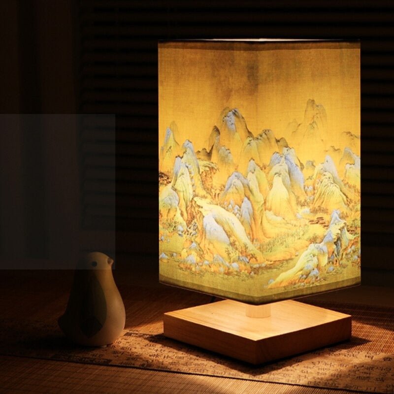 Bordslampa i Japansk Skandinavisk Stil 3