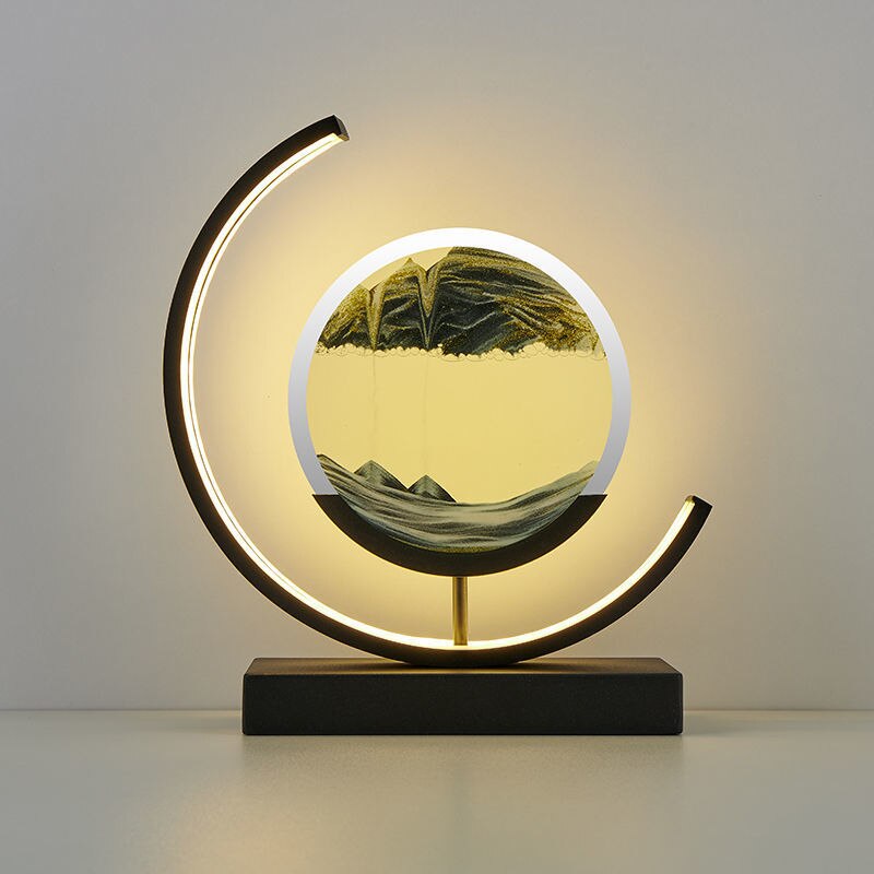 Bordslampa med 3D Sandskål 12