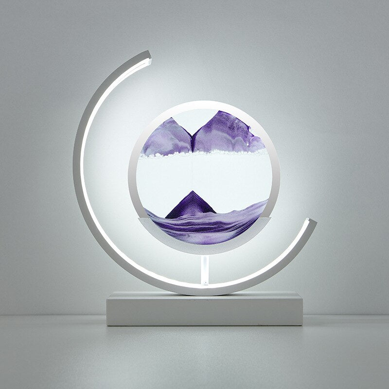 Bordslampa med 3D Sandskål 14